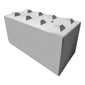 Betonblok 80x80x160, potocznie nazywany klockiem z betonu